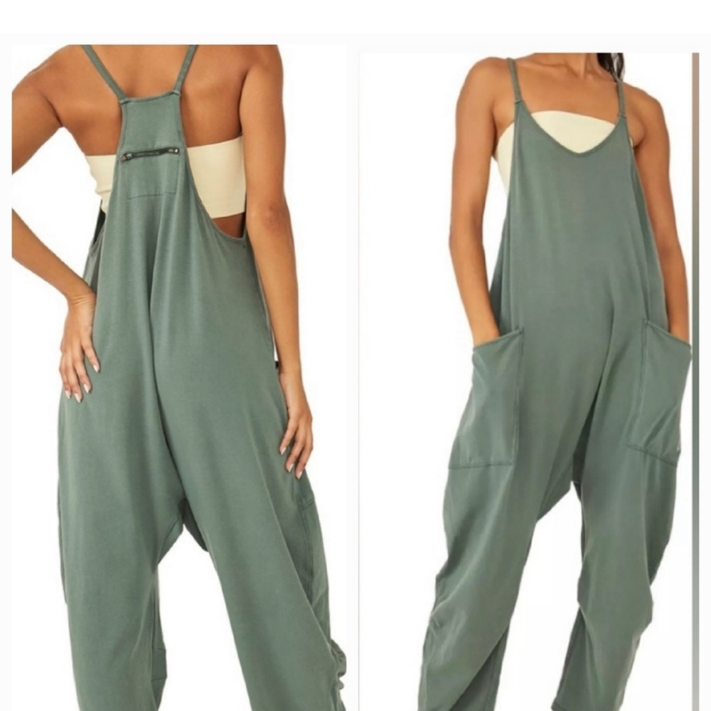 Free People Movement Hot Shot Onsie Romper Jumpsuit Sage Small